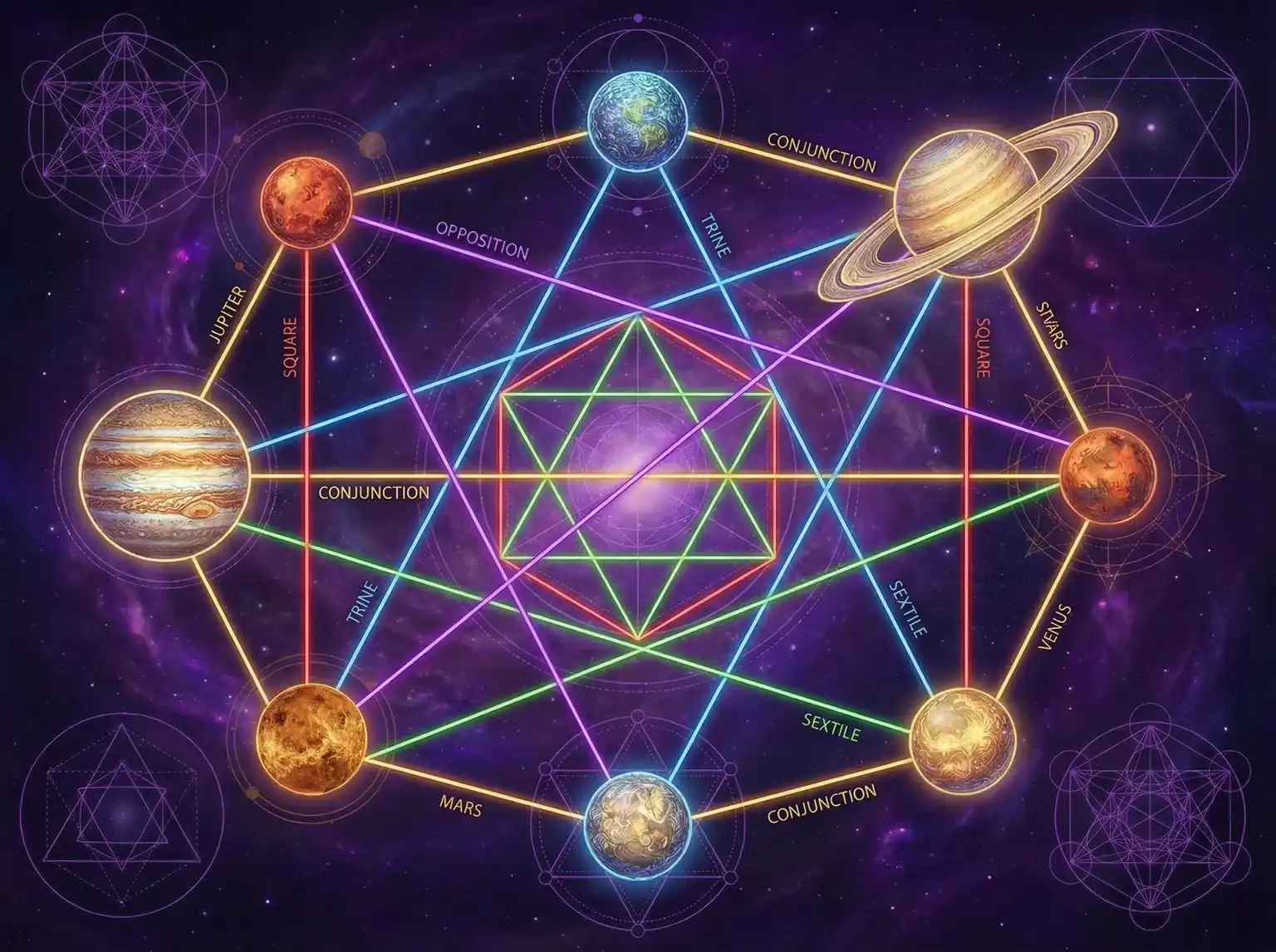 行星相位解读 - 秋霞av免费 | 占星学进阶